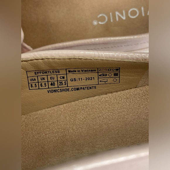 Vionic Effortless Pink Nubuck Leather Slip On Sneaker Mules Slides women Sz 8.5 - Picture 7 of 8